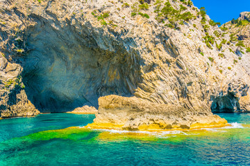 Sticker - Cave at the victoria peninsula at Mallorca, Spain