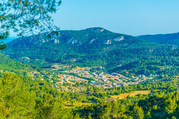 Wall Mural - Aerial view of Esporles, Mallorca, Spain