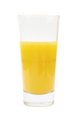 Sticker - Glass of orange juice isolated