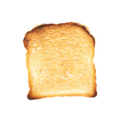 Sticker - Toasted white bread isolated