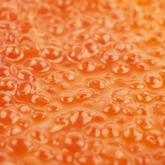 Wall Mural - Surface coated with the red caviar