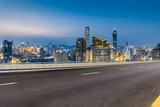Fototapeta  - Urban buildings and motorized lanes in Shenzhen