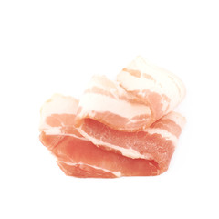 Wall Mural - Raw bacon composition isolated