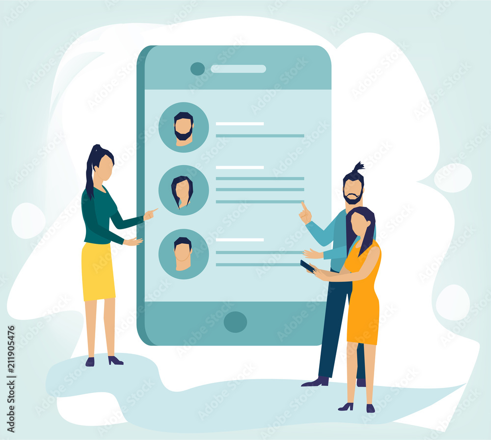 Business concept vector illustration in flat cartoon style. for web ...