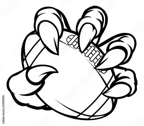 Monster animal claw holding...