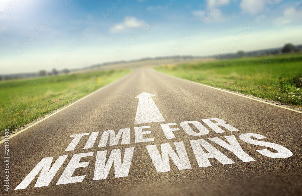 Stock-Foto „Time for new ways“ | Adobe Stock