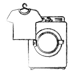 Poster - wash machine laundry service vector illustration design