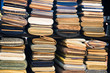 © Connect Images - Stacks of rolled cloth in traditional tailors shop