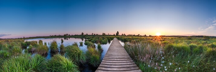 hohes venn - sonnenaufgang panorama