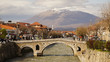 Ura e Gurit Old Stone Bridge in Prizren, Kosovo.