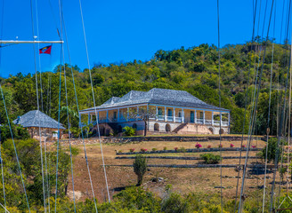 Canvas Print - Large House Overlooking Nelson's Dockyard