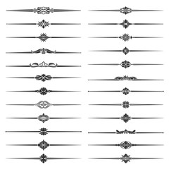 Wall Mural - divider and border with vintage floral ornament