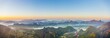 © imageBROKER - Panorama of karst mountains with mist at sunrise, Vang Vieng, Vientiane Province, Laos, Asia