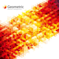 Aufkleber - Geometric pattern texture urban red abstract background.