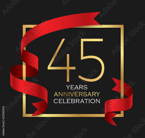 фотография 45th years anniversary celebration background