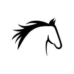 Poster - Vector image of an horse on white background