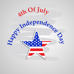 Illustration of background for USA Independence day