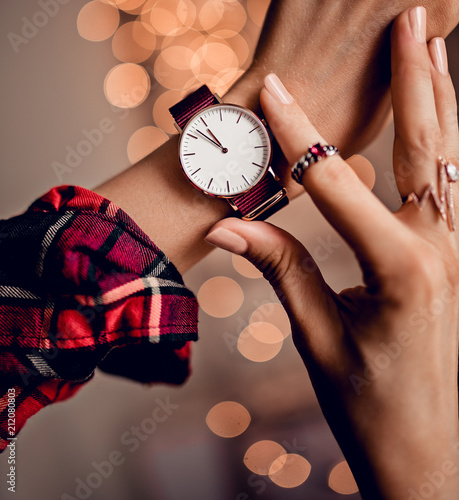 Stylish Beautiful Watch On Woman Hand Buy This Stock Photo And Explore Similar Images At Adobe Stock Adobe Stock