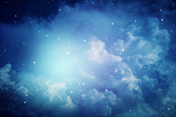 Wall Mural - stars in night sky.