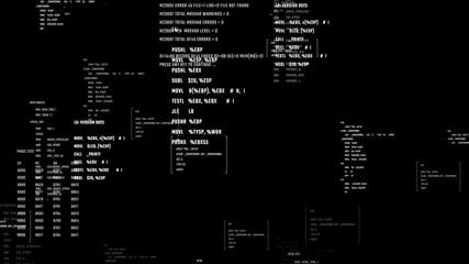 Wall Mural - futuristic interface of application programming. system code on a screen moving in a cyberspace. sea