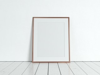 Wall Mural - Poster product design styled mockup. Empty frame mockup.