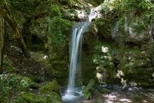 Waterfalls In Hajska Valley In National Park Slovak Karst, Slovakia