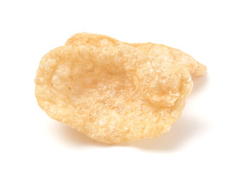 Wall Mural - Crispy Pork Rinds Isolated on a White Background