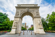 The Arch At Washington Square Park, Greenwich Village, Manhattan, New York.