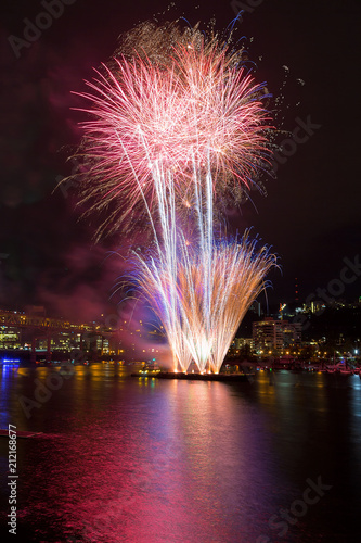 Fotografía Portland Oregon 4th of July Fireworks downtown