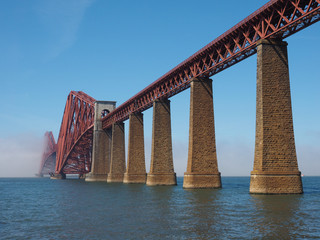 Wall Mural - Forth Bridge over Firth of Forth in Edinburgh