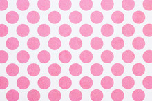 Full Frame Image Of White Wall With Pink Dots Background