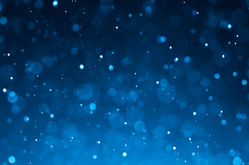 Wall Mural - dark blue abstract backgrounds with bokeh.