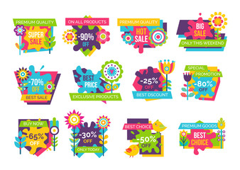 Sticker - Premium Quality Super Sale Labels Set Cartoon Bud