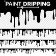 Paint Dripping Liquid Vector. Abstract Current Paint, Stains. Chocolate, Syrup Leaking. Isolated Illustration