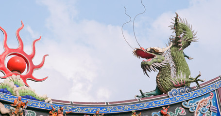 Wall Mural - Chinese temple roof tile