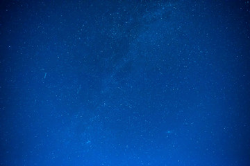 Wall Mural - Dark blue night sky with many stars, galaxy background