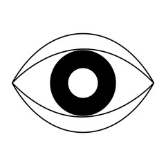 Poster - Human eye symbol vector illustration graphic design