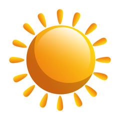 Poster - summer sun isolated icon