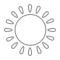 Poster - summer sun isolated icon