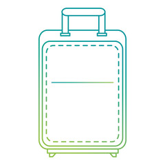 Wall Mural - suitcase travel isolated icon
