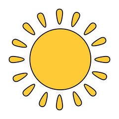 Poster - summer sun isolated icon