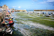 © Massimo Santi - BARFLEUR: Fishing and recreational boats at low tide in the harbor of Barfleur. Barfleur is a picturesque fishing village in Basse Normandy. France.