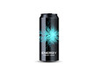 © ZinetroN - energy drink contained in metal can with electricity lightning element, teal background 3d illustration