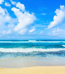 The Indian ocean landscape. Beautiful view of a sea