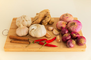 Wall Mural - Cooking Ingredients in variety