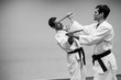 Fight between two aikido fighters