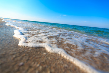 Wall Mural - Sea beach and blue sky