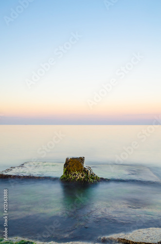 Photographie Seascape during the sunset in the Odesa of Ukraine