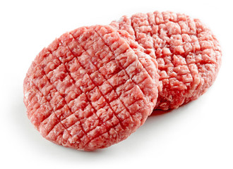 raw burger meat