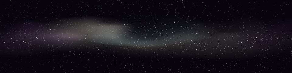 deep space with clouds